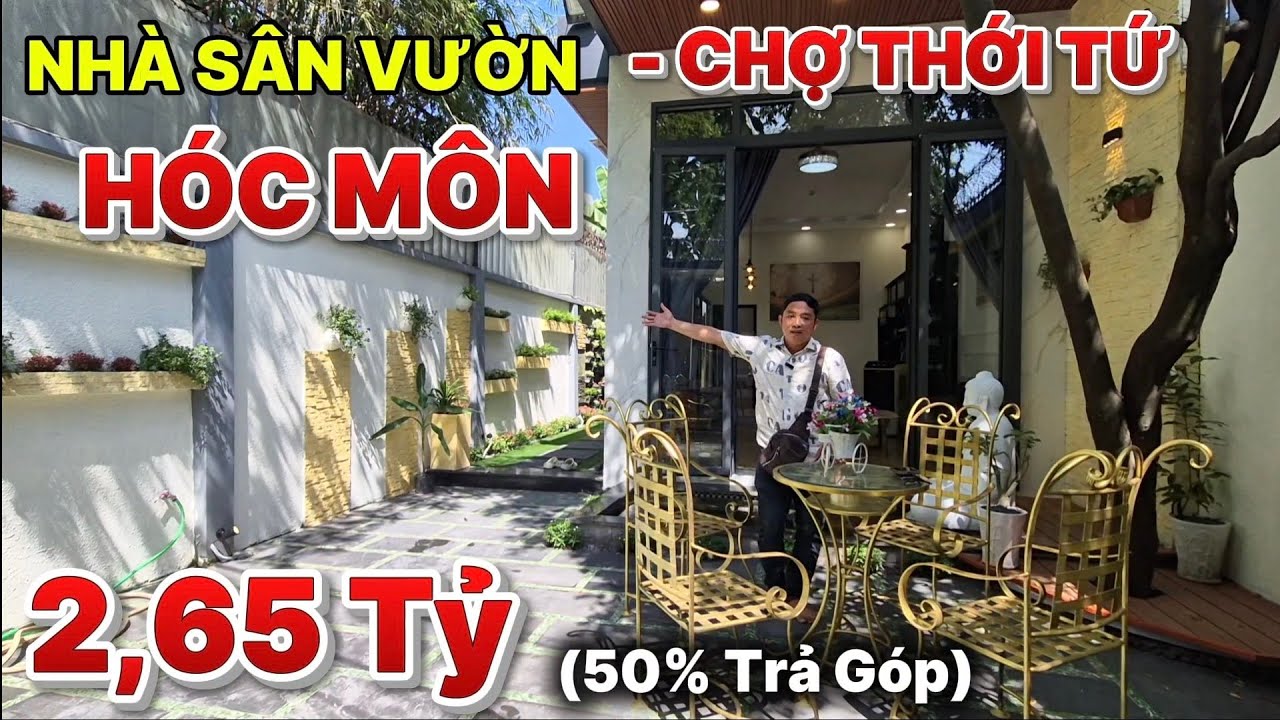 😱 HIẾM THẬT! Nhà Sân Vườn Hóc Môn 6x25m – Gần Chợ Thới Tứ – Giá Rẻ Khó Tin