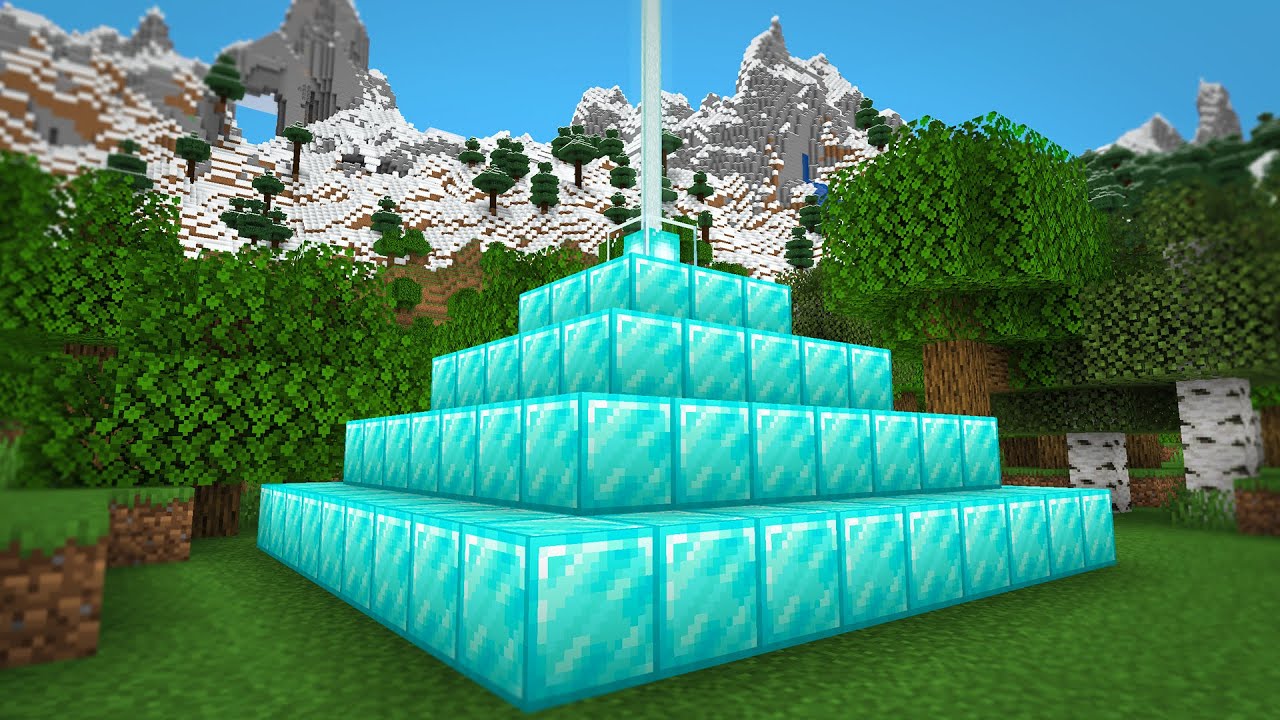 Am Facut un BEACON FULL de DIAMANT in Survival Minecraft!