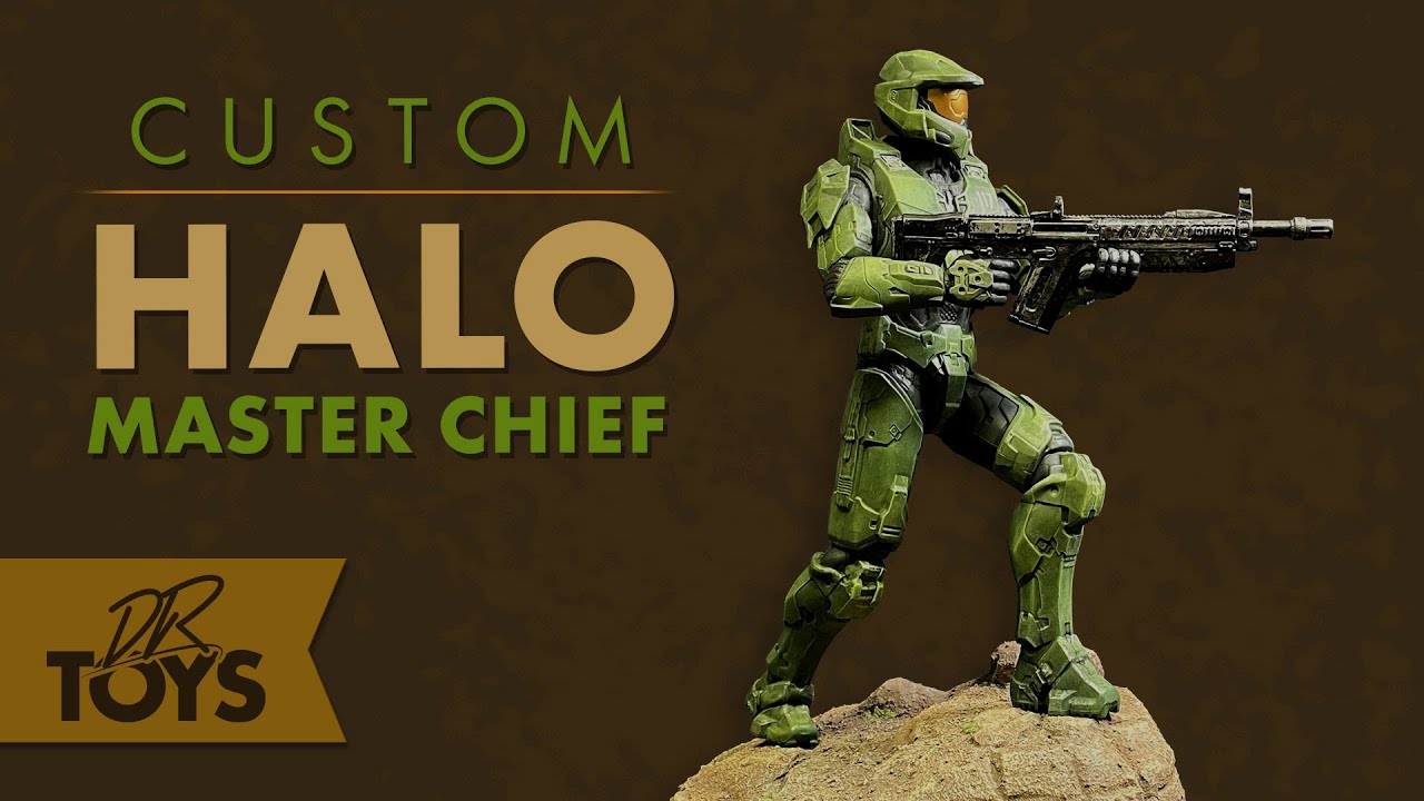 Custom Toy Makeover - Halo Master Chief Action Figure and Diorama
