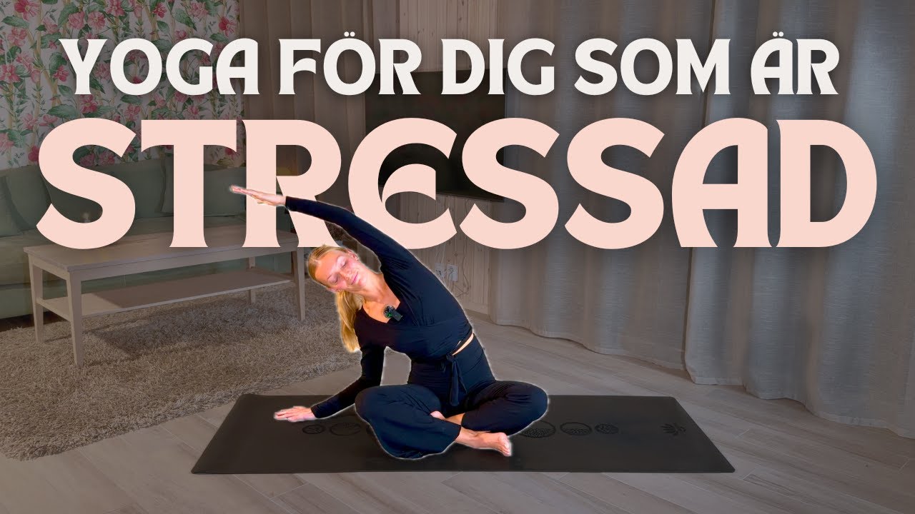 Yoga för att minska stress │ Lugna nervsystemet med yoga & kort meditation