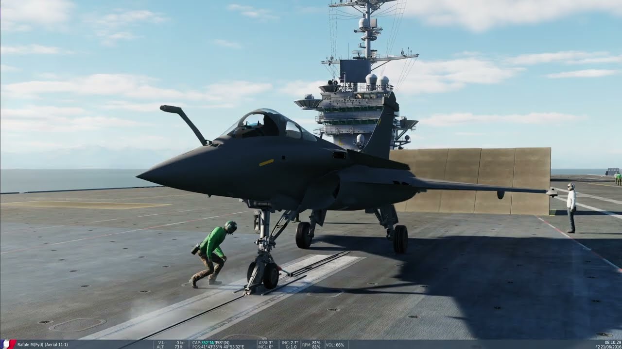 Mod Rafale - DCS - Séquence de catapultage du Rafale M
