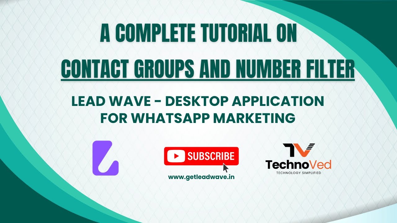 Lead Wave - How to create Contact Group and Filter WA Numbers