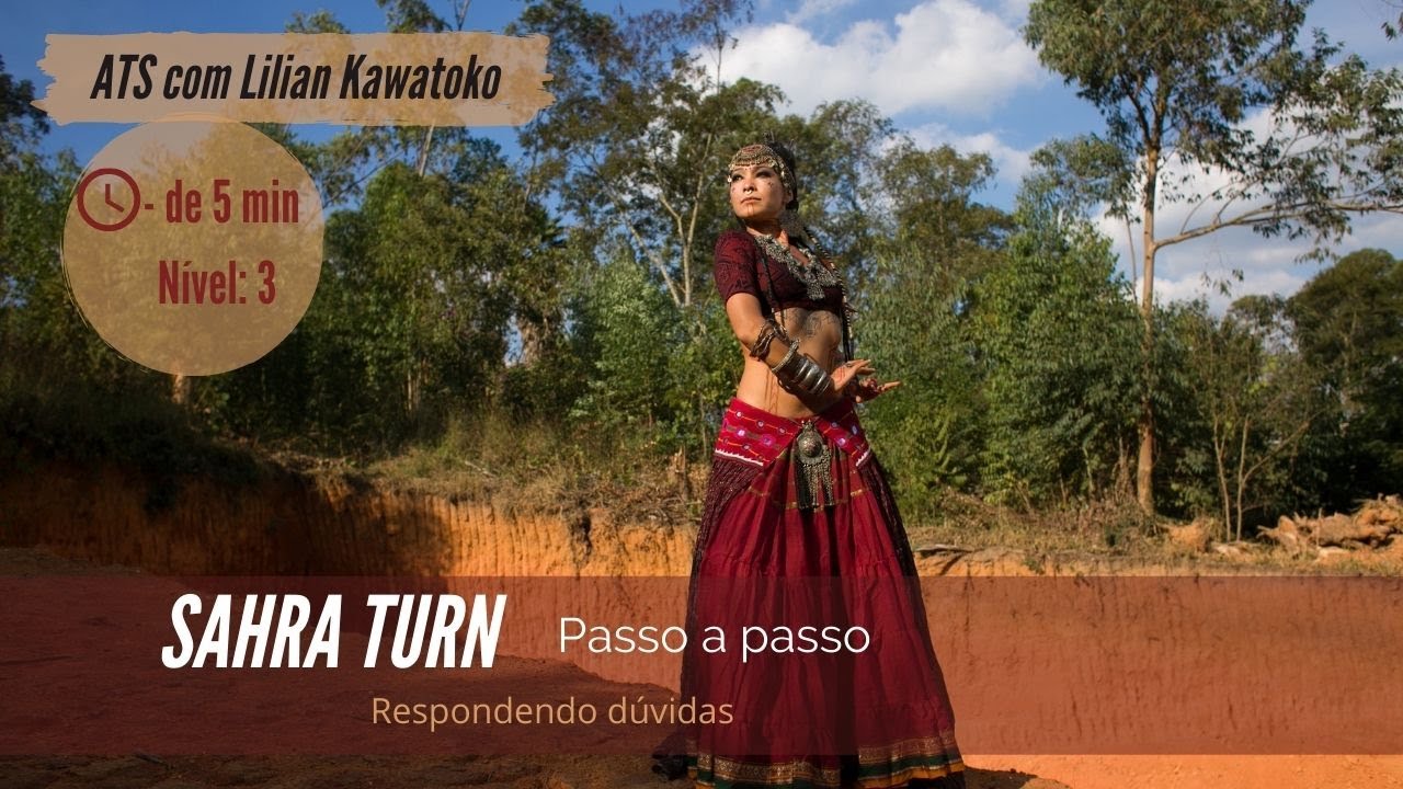 Dance Tribal | ATS - Tutorial do Sahra Turn! - de 5 minutos
