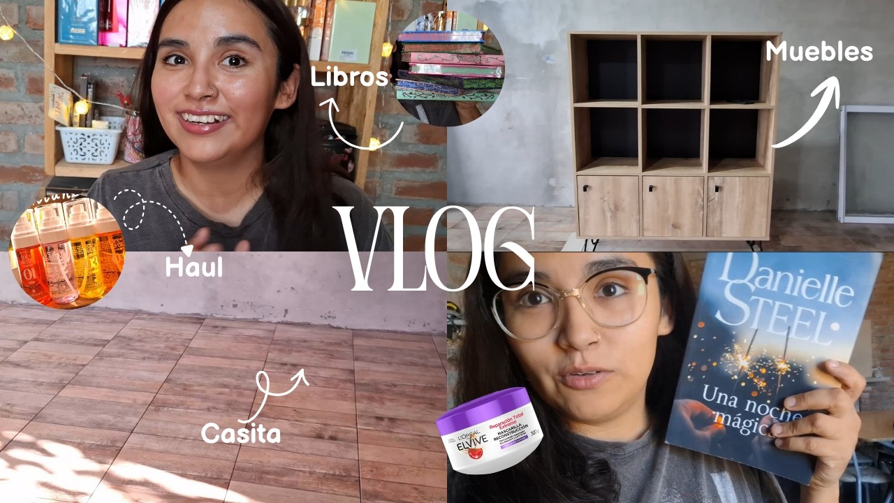Vlog: Haul de libros y perfumes+ Armamos muebles+ Avances de la casita