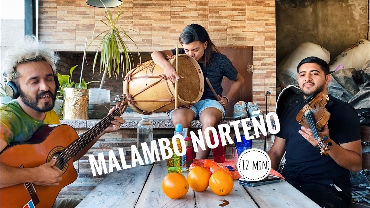 12 min de Malambo Norteño (130-160). Guitarra, bombo, violin.