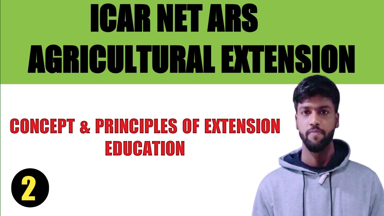 CONCEPT OF EXTENSION EDUCATION & PRINCIPLES