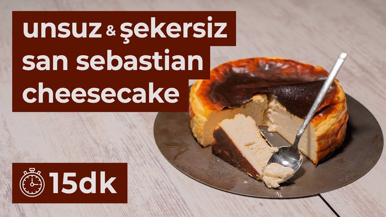 unsuz & şekersiz san sebastian - creamy cheesecake
