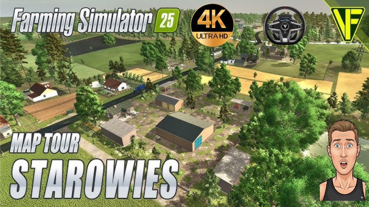 FS25 4K  NEW MAP STAROWIES