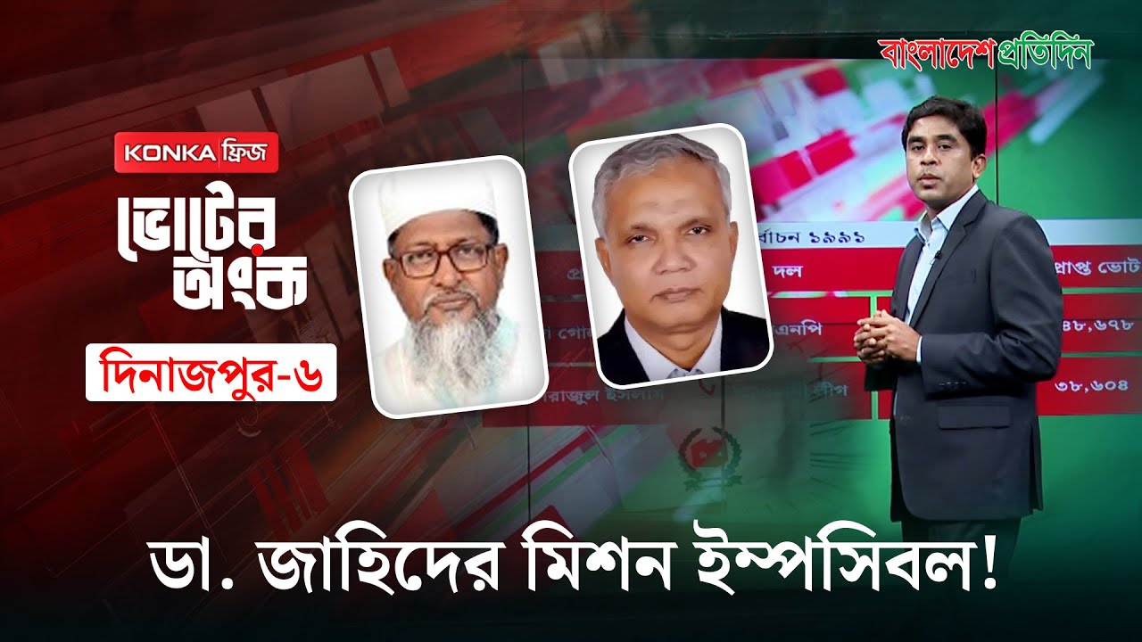 জামায়াতের দূর্গে ডা. জাহিদের কঠিন চ্যালেঞ্জ! | ভোটের অংক | দিনাজপুর-৬ | Dinajpur-6 | Dr AZM Zahid