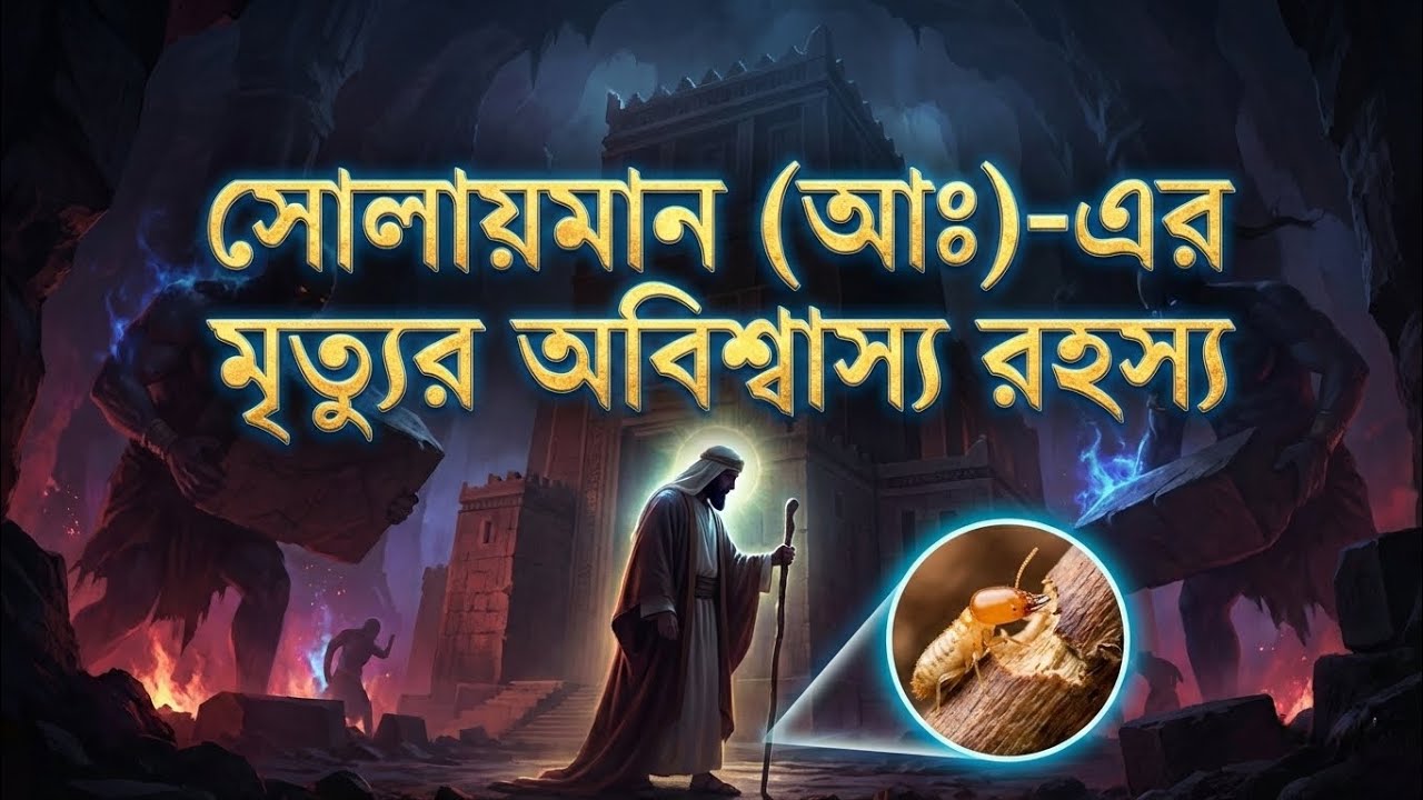হযরত সোলায়মান (আঃ)-এর মৃত্যুর রহস্য | এক বছর মৃত অবস্থায় দাঁড়িয়ে ছিলেন! #ইসলামিক_ভিডিও #নবীদেরজীবনী 