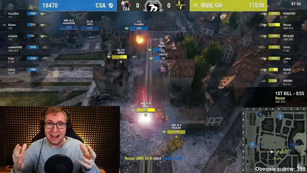 INVIL VS CSA - MULTI KOMENTUJE WoT7