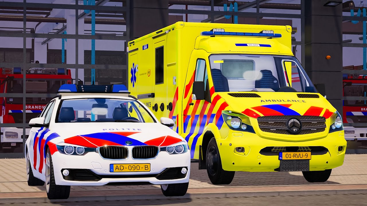 Emergency Call 112 - Dutch Police and Ambulance Rapid Responding! 4K