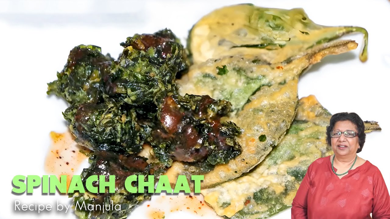 Spinach Palak Chaat Recipe | How to make Spinach Palak Chaat | Indian Spinach Chaat