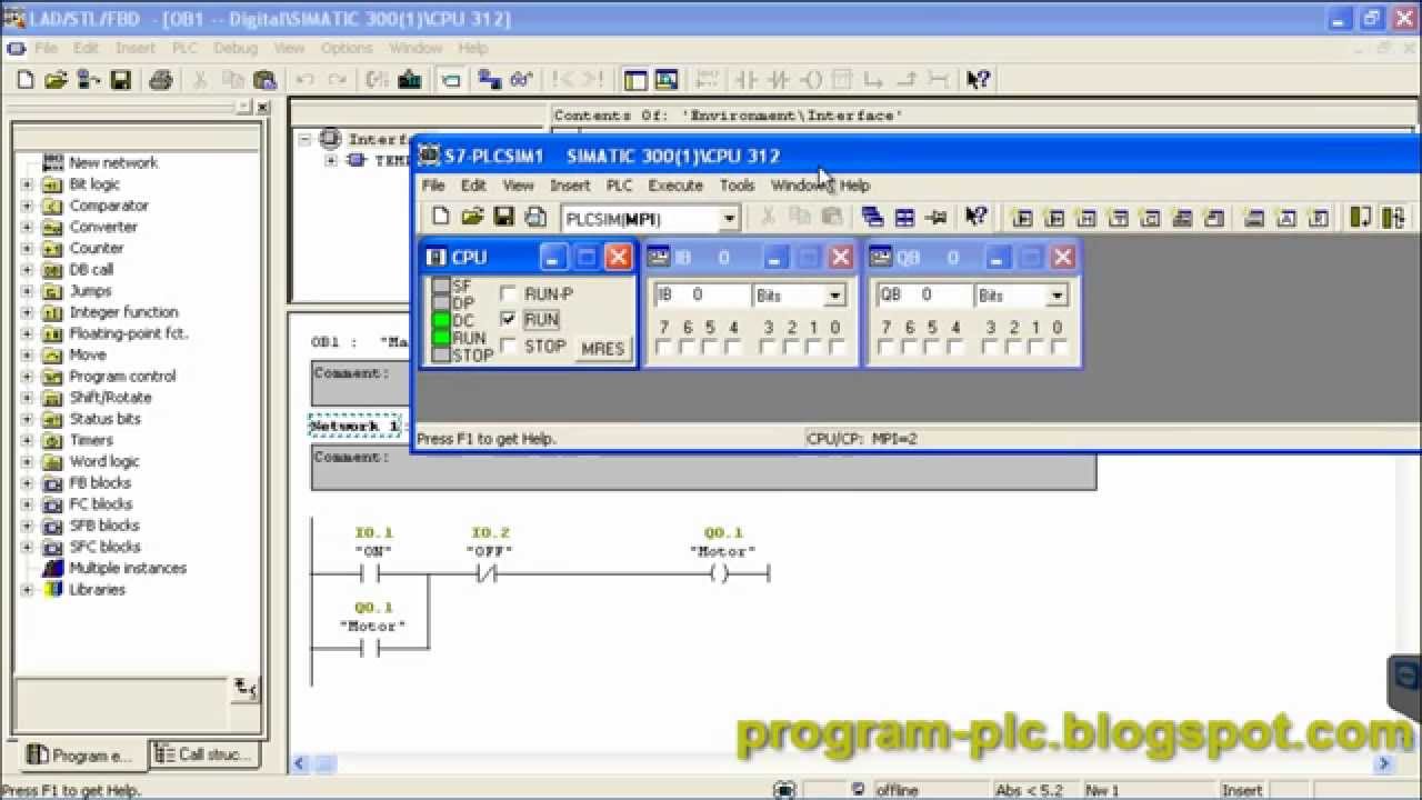 Learning PLC Programming With SIMATIC S7 PLCSIM