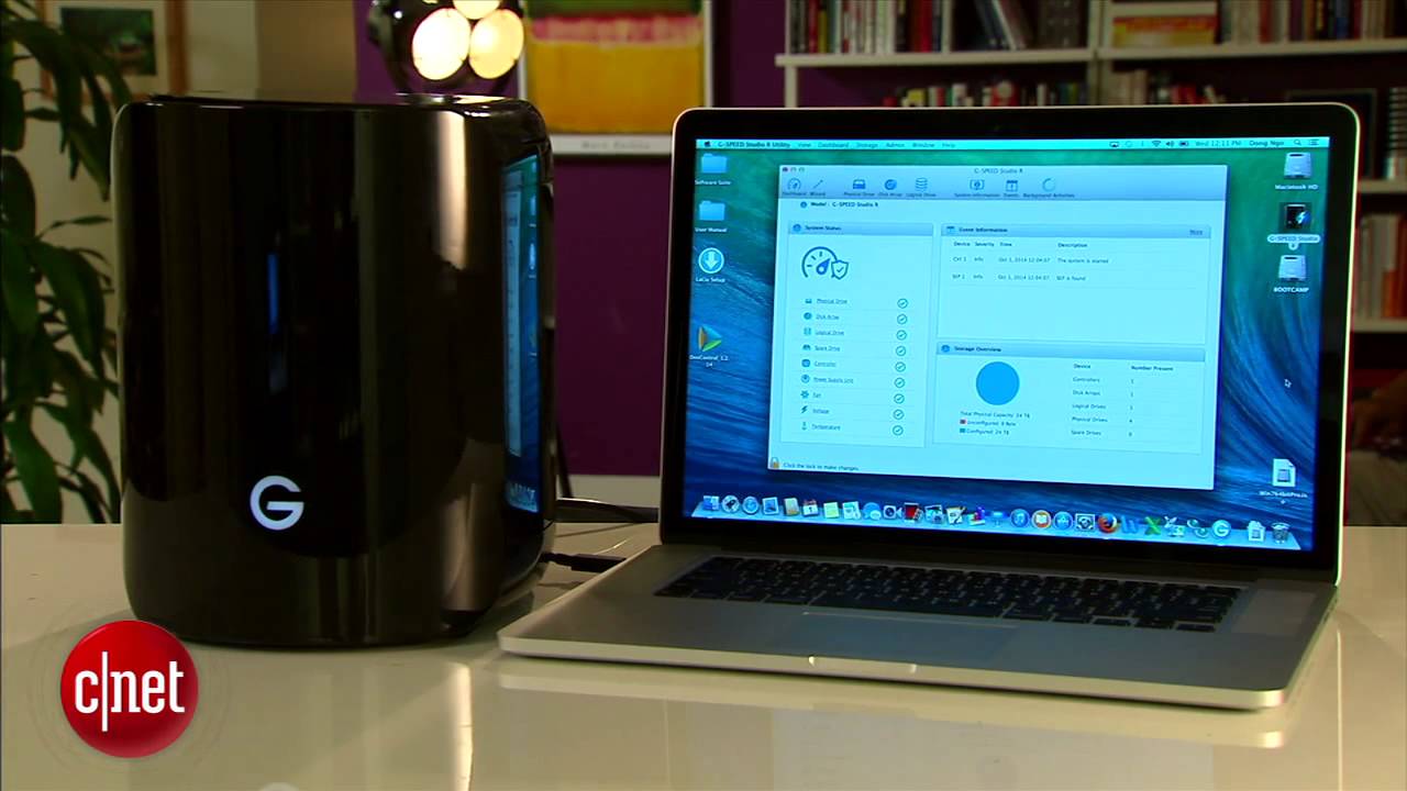 The G-Tech G-Speed Studio R is a super fast Thunderbolt II RAID system.