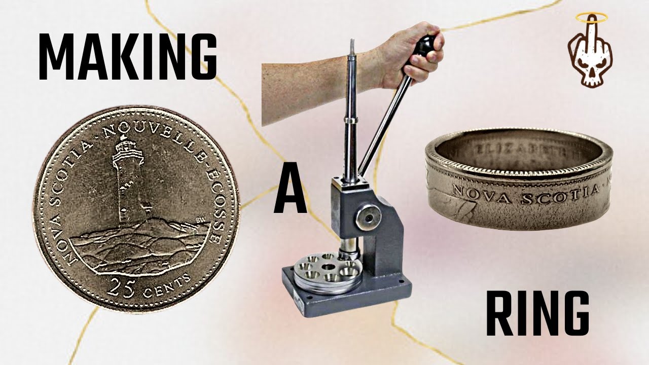 Making a Province Ring from Nova Scotia 25 Cents Coin
