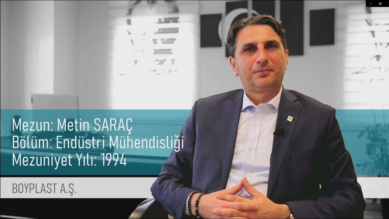 Mezun Defteri | Metin Saraç | Endüstri Mühendisliği 1994 Mezunu