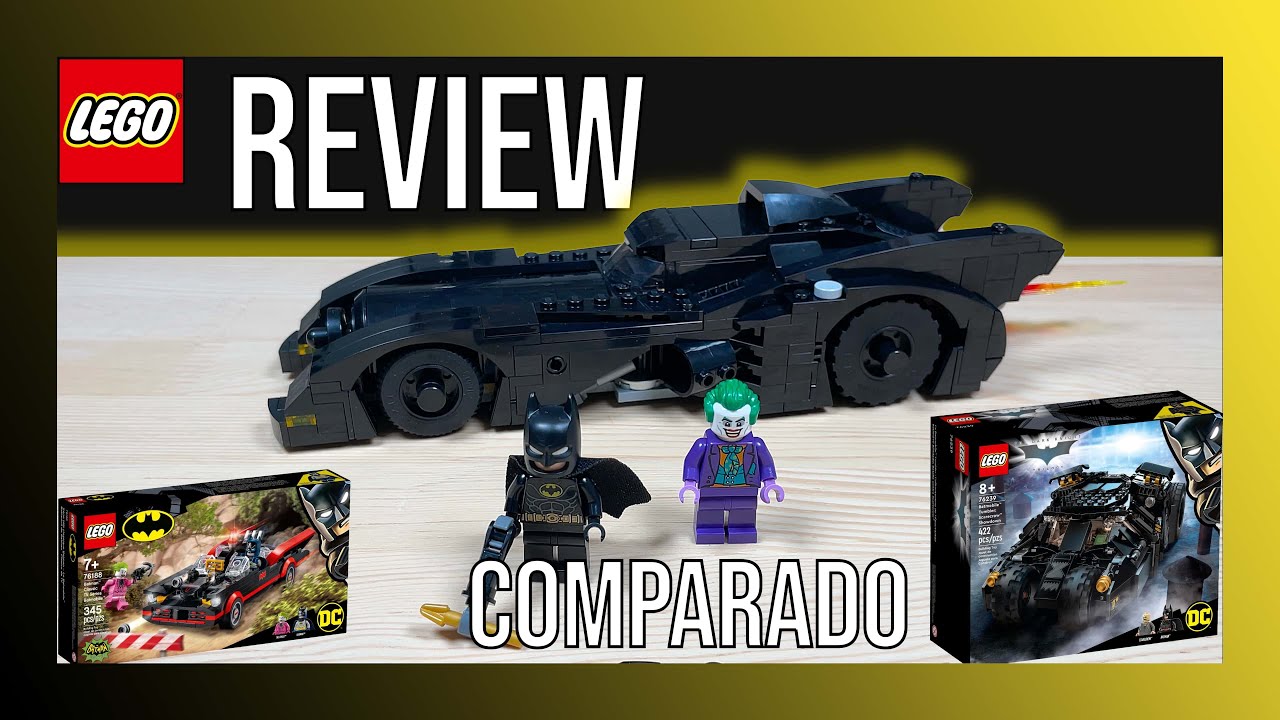 LEGO Batman Batmobile review COMPARADO con otros batmóviles de LEGO | Set 76224