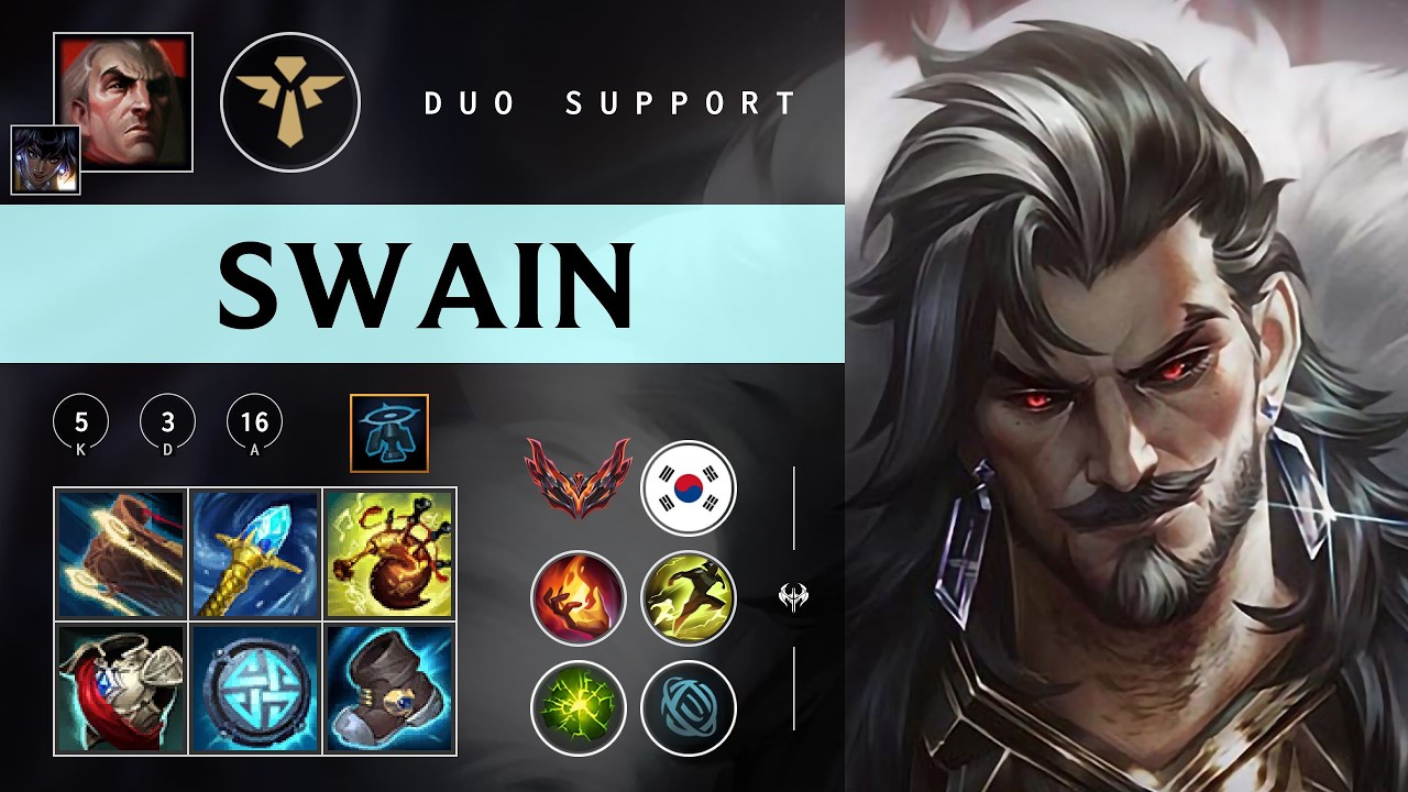 Swain Support vs Nautilus - KR Grandmaster Patch 26.04