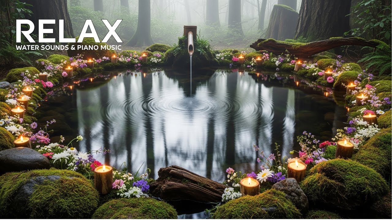 Still Night Garden | Bamboo Water & Soft Piano