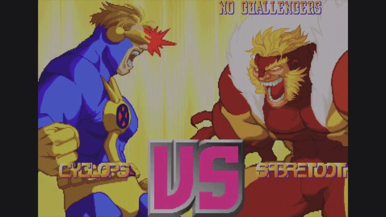 Cyclops and Sabertooth - MARVEL vs. CAPCOM Fighting Collection: Arcade Classics