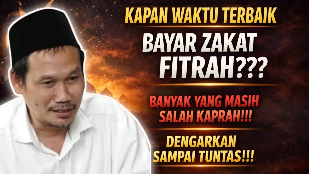 KAPAN WAKTU TERBAIK BAYAR ZAKAT FITRAH? BANYAK YANG MASIH SALAH! #gusbahaterbaru #ngajigusbaha