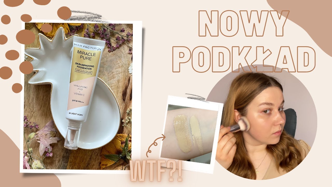 A miało być tak pięknie...😢 | Max Factor Miracle Pure | Test 8h | Cera normalna/sucha