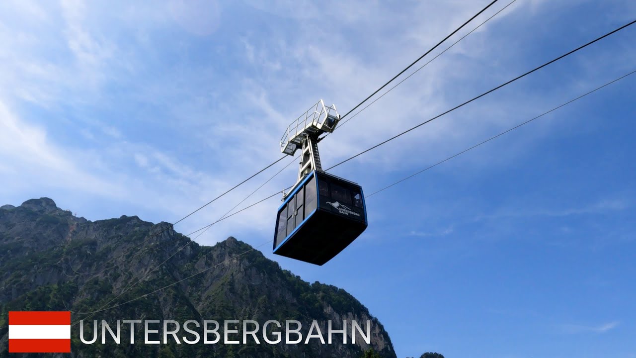 Untersbergbahn Salzburg, Austria - Cable car ride ascent and descent