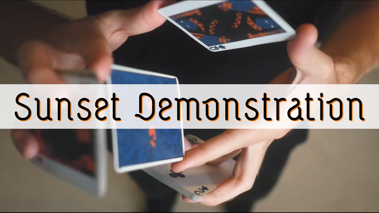 Sunset Demonstration // Intermediate Cardistry Tutorial