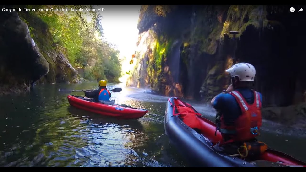 Canyon du Fier en canoë Outside et kayaks Safari - Chavaroche à Broise D31