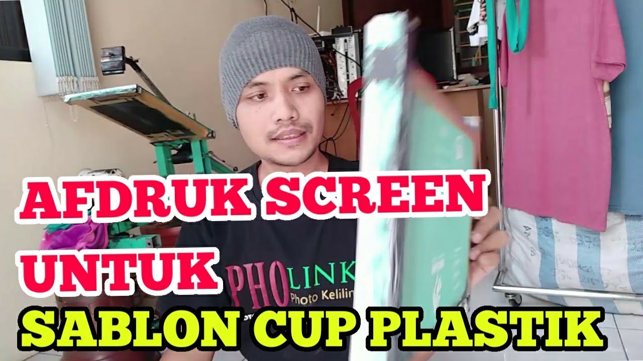 #sabloncup Cara Afdruk Sablon Cup Plastik, Afdruk Screen Sablon