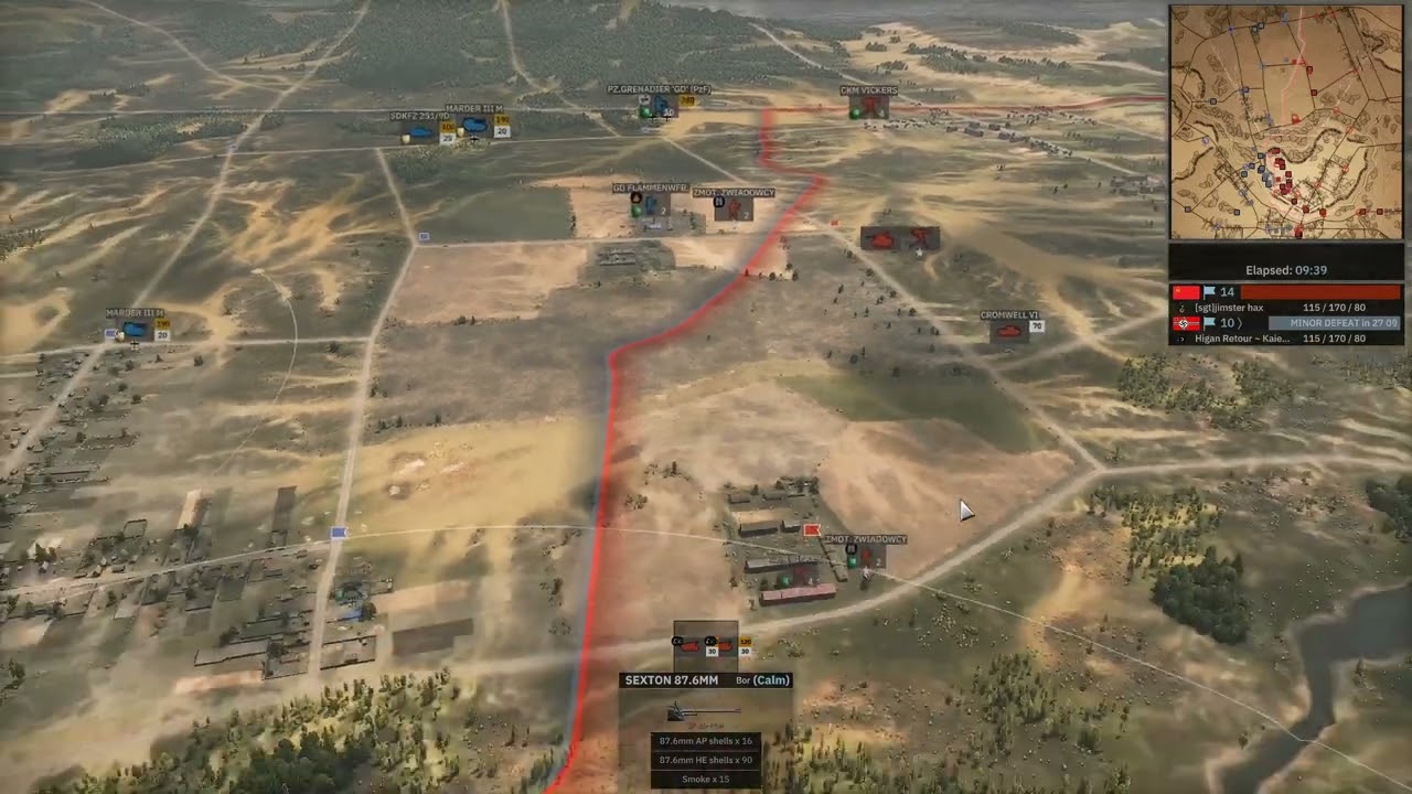 SD 2 - Higan Retour (Panzer GrossDeutschland Maverick) vs Jimster (1st Pacerna Maverick) Slutsk East