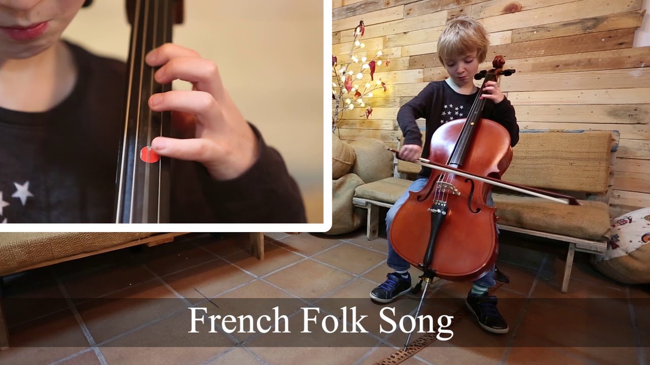 2. French folk song - Cello tutorial by Timo - Suzuki book 1
