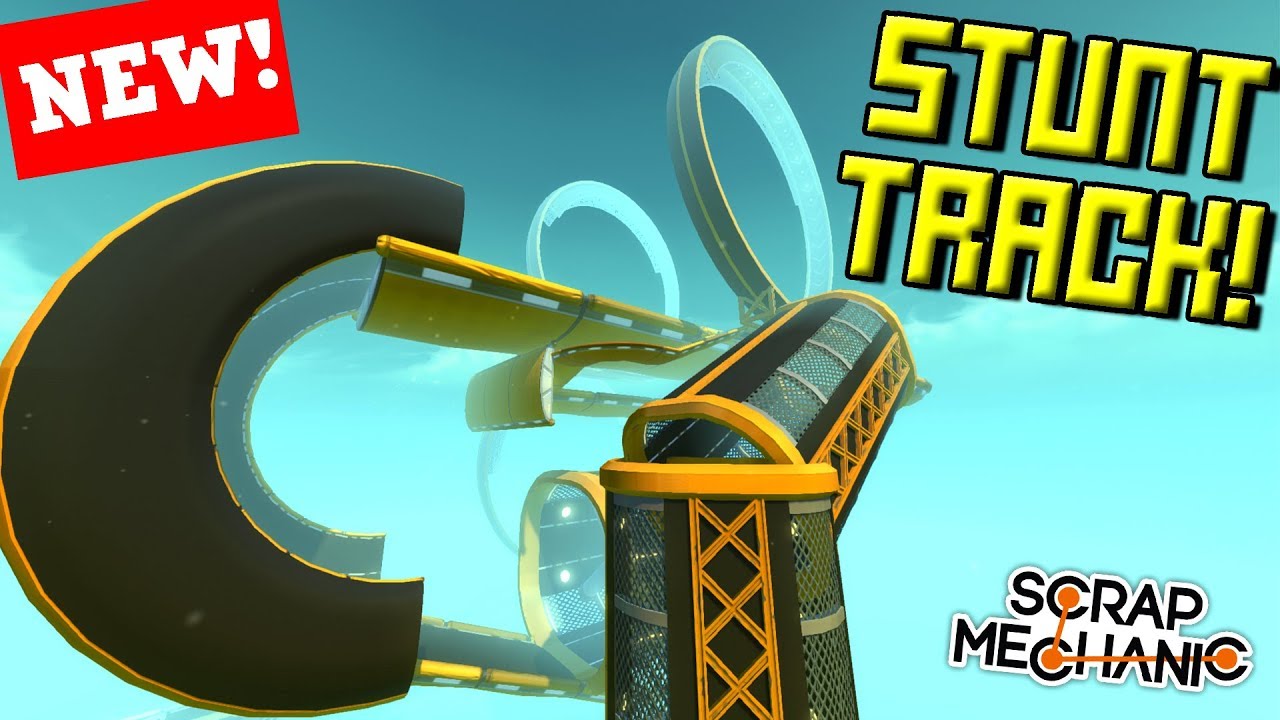LOOPY STUNT RACE TRACK CHALLENGE!  - Scrap Mechanic Multiplayer Monday! Ep 83