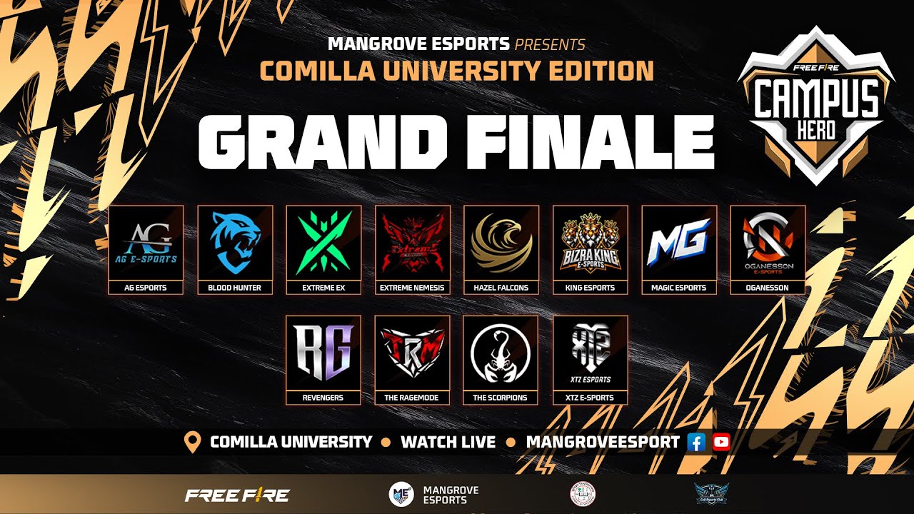 [🛑LIVE] FREE FIRE CAMPUS HERO : COMILLA UNIVERSITY EDITION | LAN FINAL | GARENA FREE FIRE