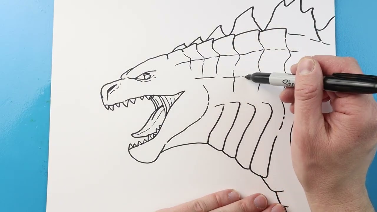 How to Draw Godzilla Atomic Blast
