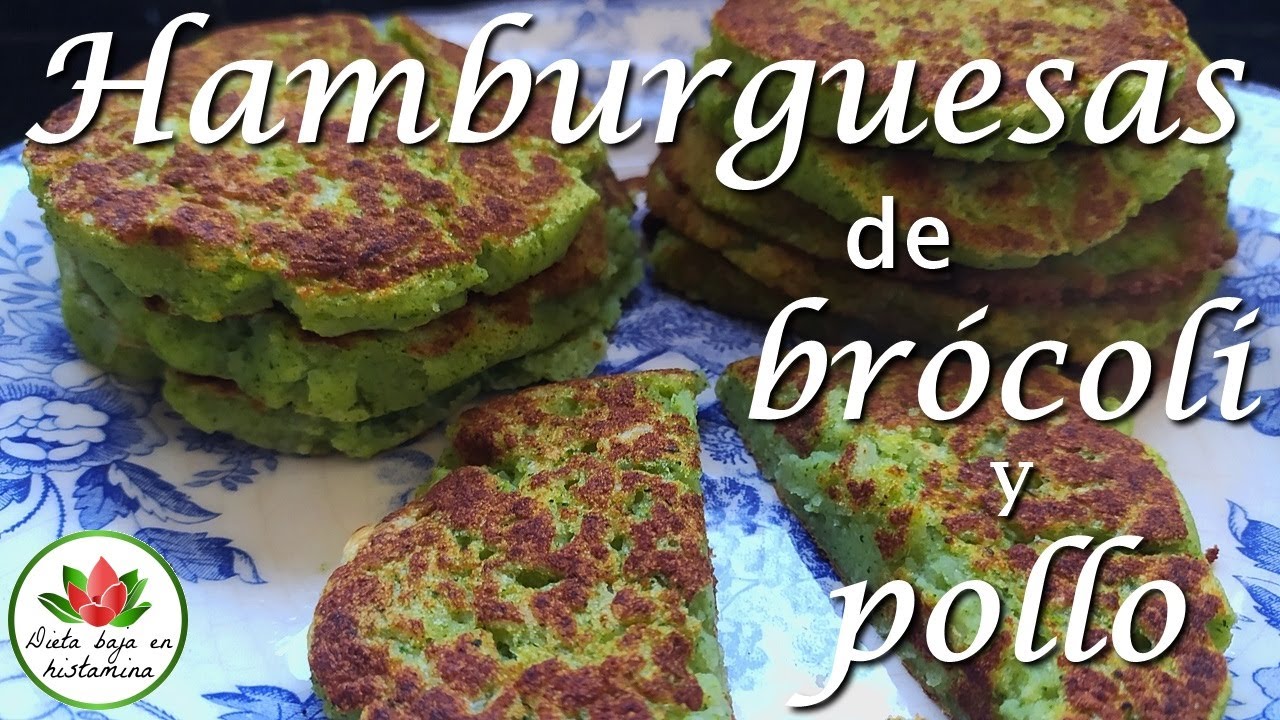 Hamburguesas de pollo y brócoli: receta sin histamina, sin gluten y sin lactosa