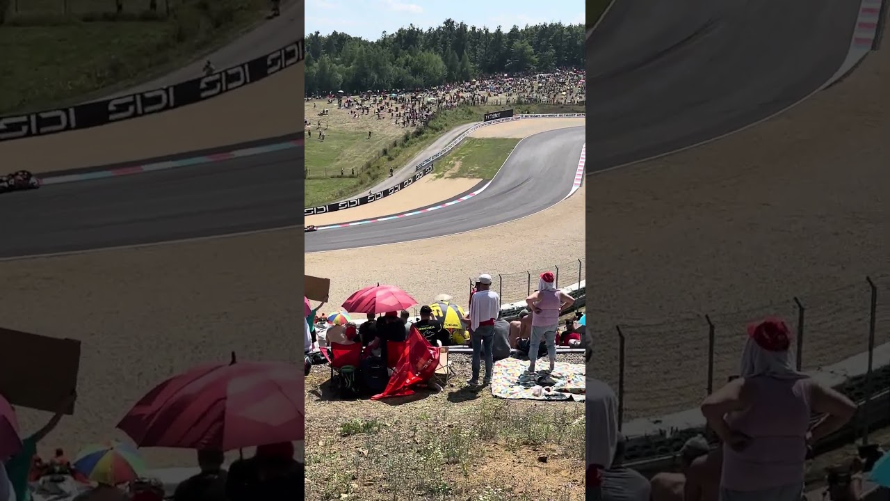2025 Brno Moto GP First Round racers fly by