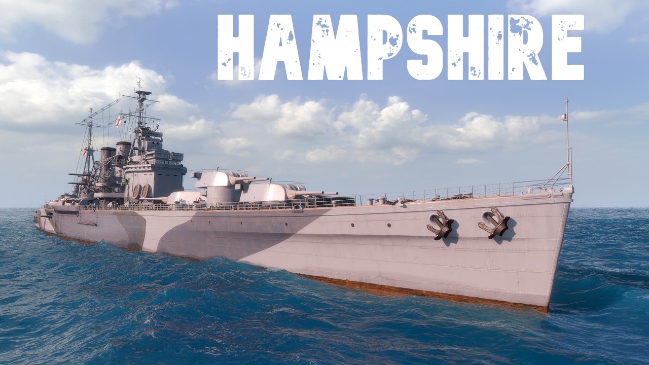 Hampshire : Land of fire - World of WarShips.
