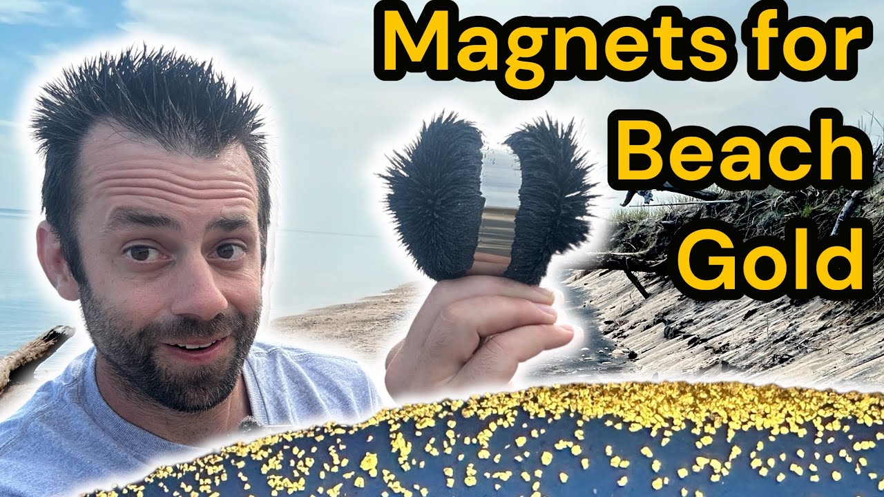 Lake Superior Beach Mining with Magnets