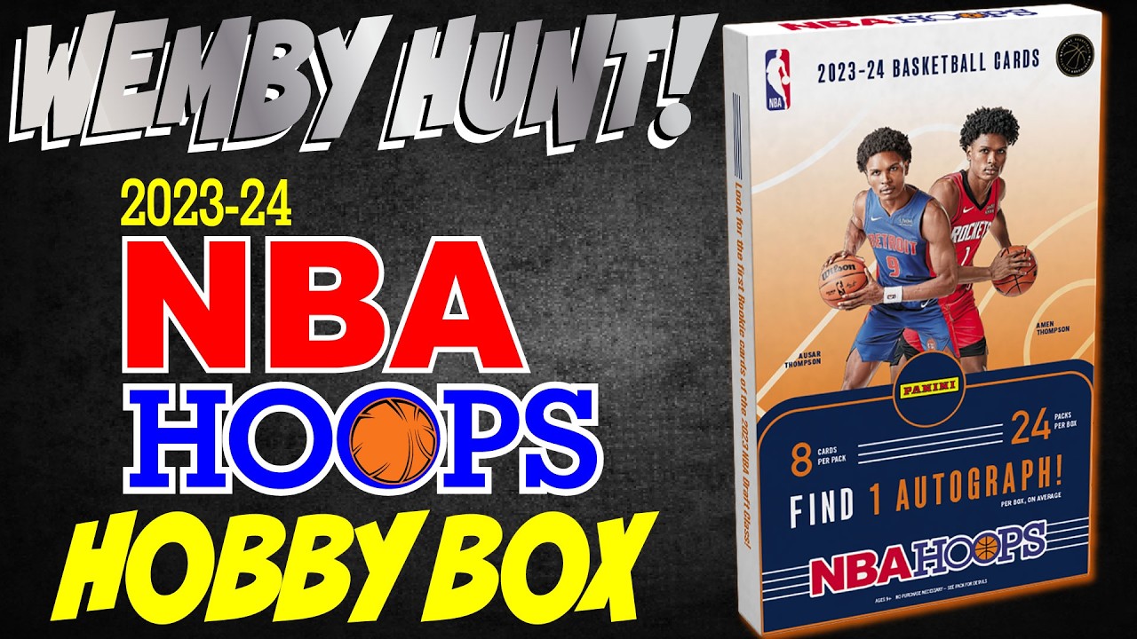 🔥WEMBY HUNTING🔥2023/24 PANINI NBA HOOPS HOBBY BOX OPENING