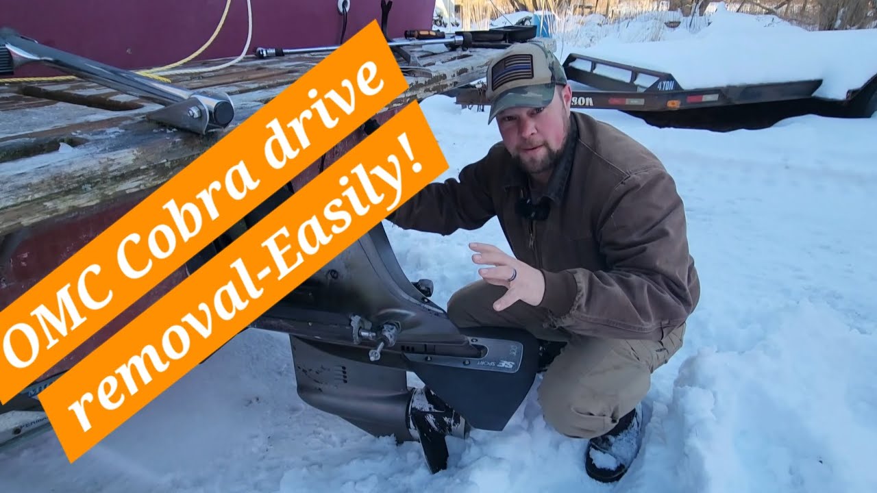 How to remove OMC Cobra outdrive easily for maintenance or sale!
