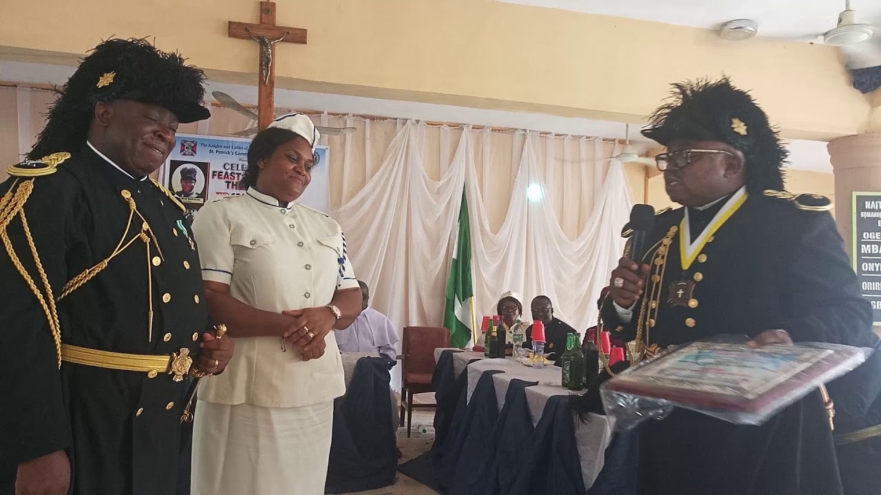 UMEH BAGS DISTINGUISHED NATIONAL SERVICE AWARD. 

KNIGHTS OF ST JOHN INTERNATIONAL... ST PATRICK'S C