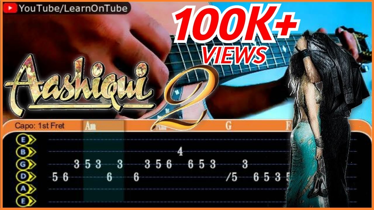 Aashiqui 2 - The Love Theme Guitar Tabs Lesson | Tum Hi Ho Guitar Cover | Easy Beginners Lesson