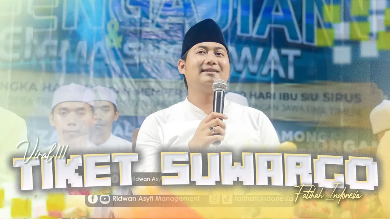 TIKET SUWARGO - Ust. Ridwan Asyfi Fatihah Indonesia 2026