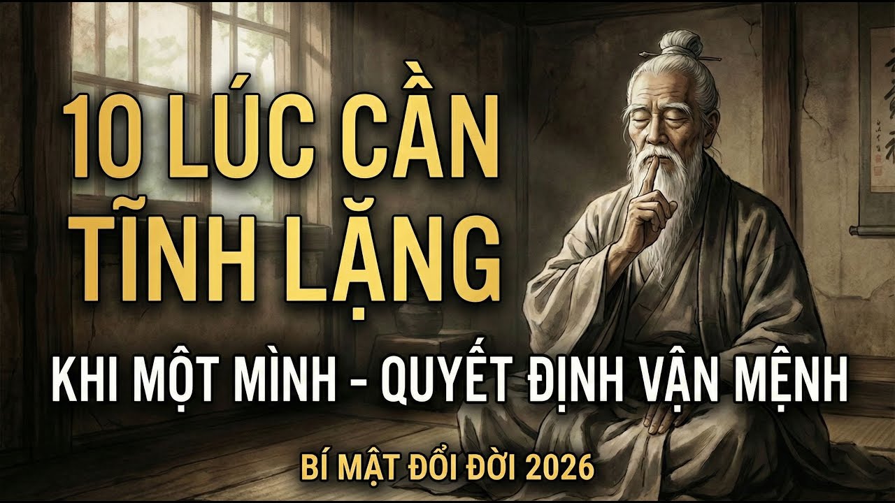 CỔ NH&Acirc;N DẠY: 10 Thời Điểm N&ecirc;n IM LẶNG, Nhất L&agrave; Khi Bạn Đang Một M&igrave;nh | Triết L&yacute; Sống | Cổ Nh&acirc;n Audio
