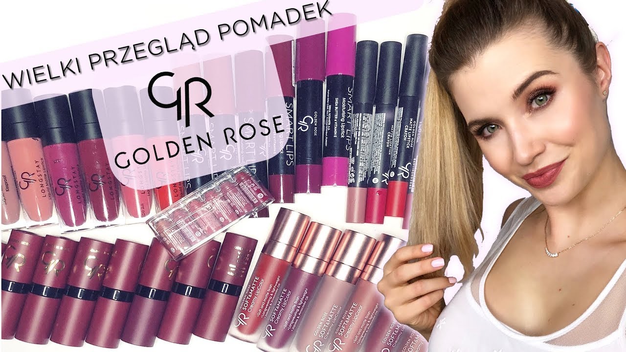 💋 💋 💋 WIELKI PRZEGLĄD POMADEK Golden Rose💋 💋 💋