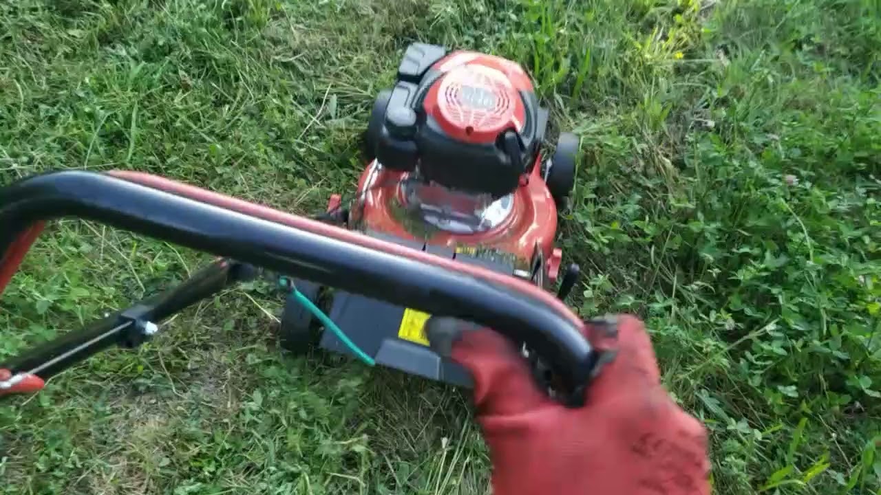 kosiarka spalinowa do trawy MEEC TOOLS 2kW 41cm silnik OHV czyli test najtańszej kosiarki z Jula