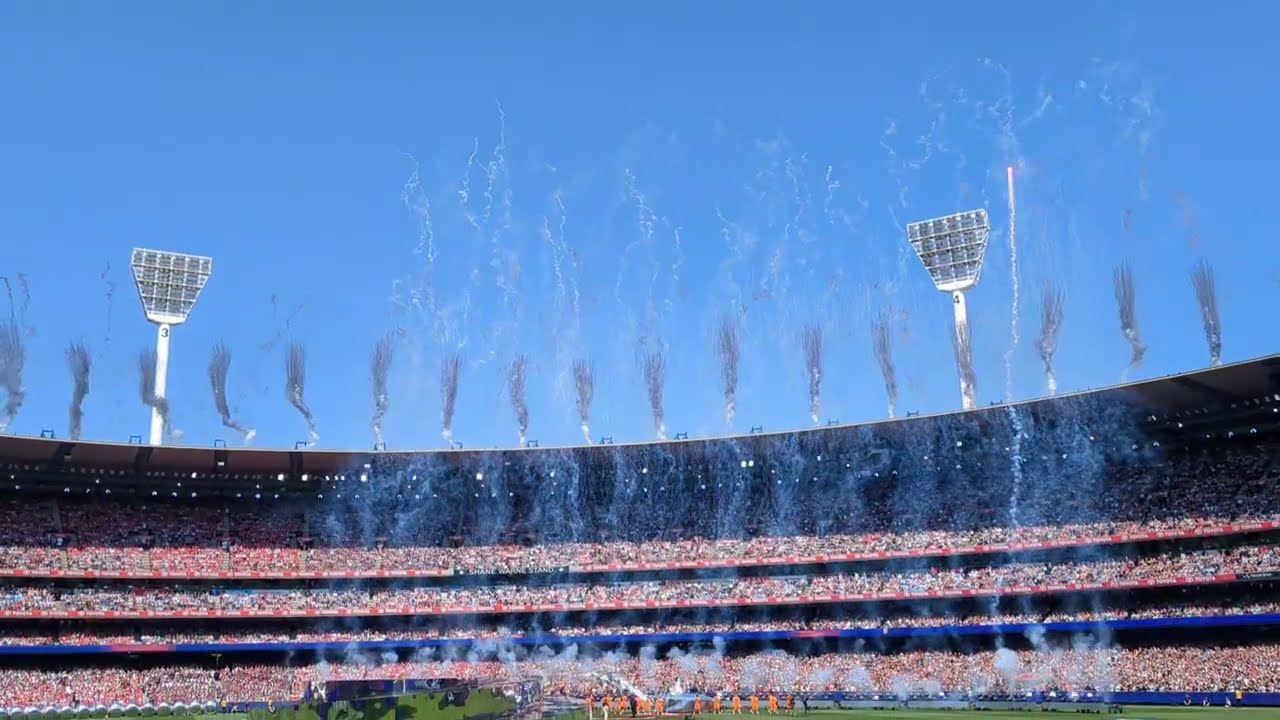 Katy Perry pre-game entertainment AFL Grand Final Saturday 28th September 2024 MCG (Swans vs Lions)