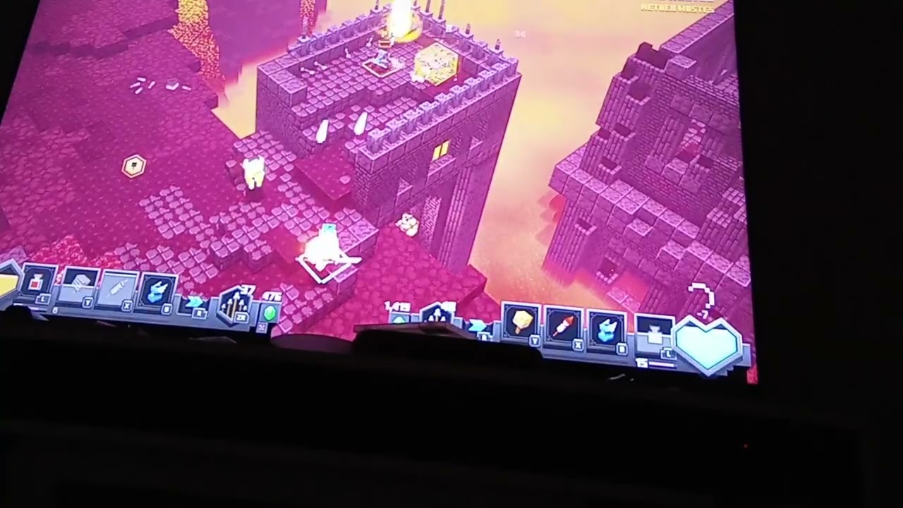 Playing Minecraft dungeons with jameer and Jalen 